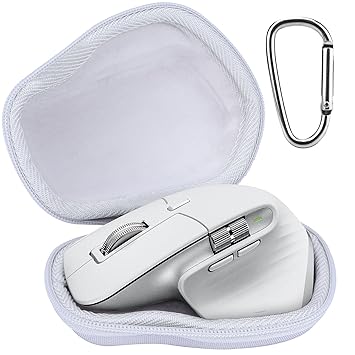 Lebakort Hard Case Compatible with Logitech MX Master 3S / MX Master 3 / MX Matser 2S Advanced Wireless Mouse (Pale Grey Case), Grey, Modern