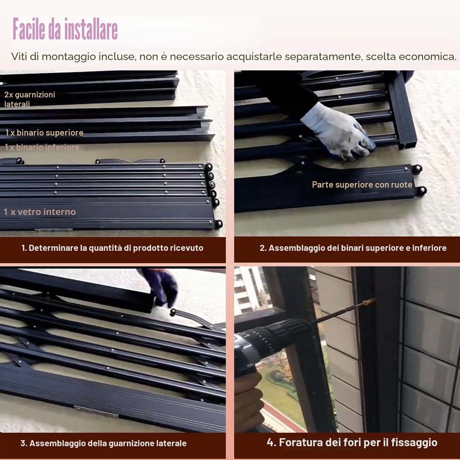 Inferriate per Finestre Grate di Sicurezza per Finestre con Serratura, Cancelletti per Animali Domestici, Gatti / Cani, Barre Antieffrazione Estensibili per Finestre Scorrevoli, Recinzioni di Sicurezz