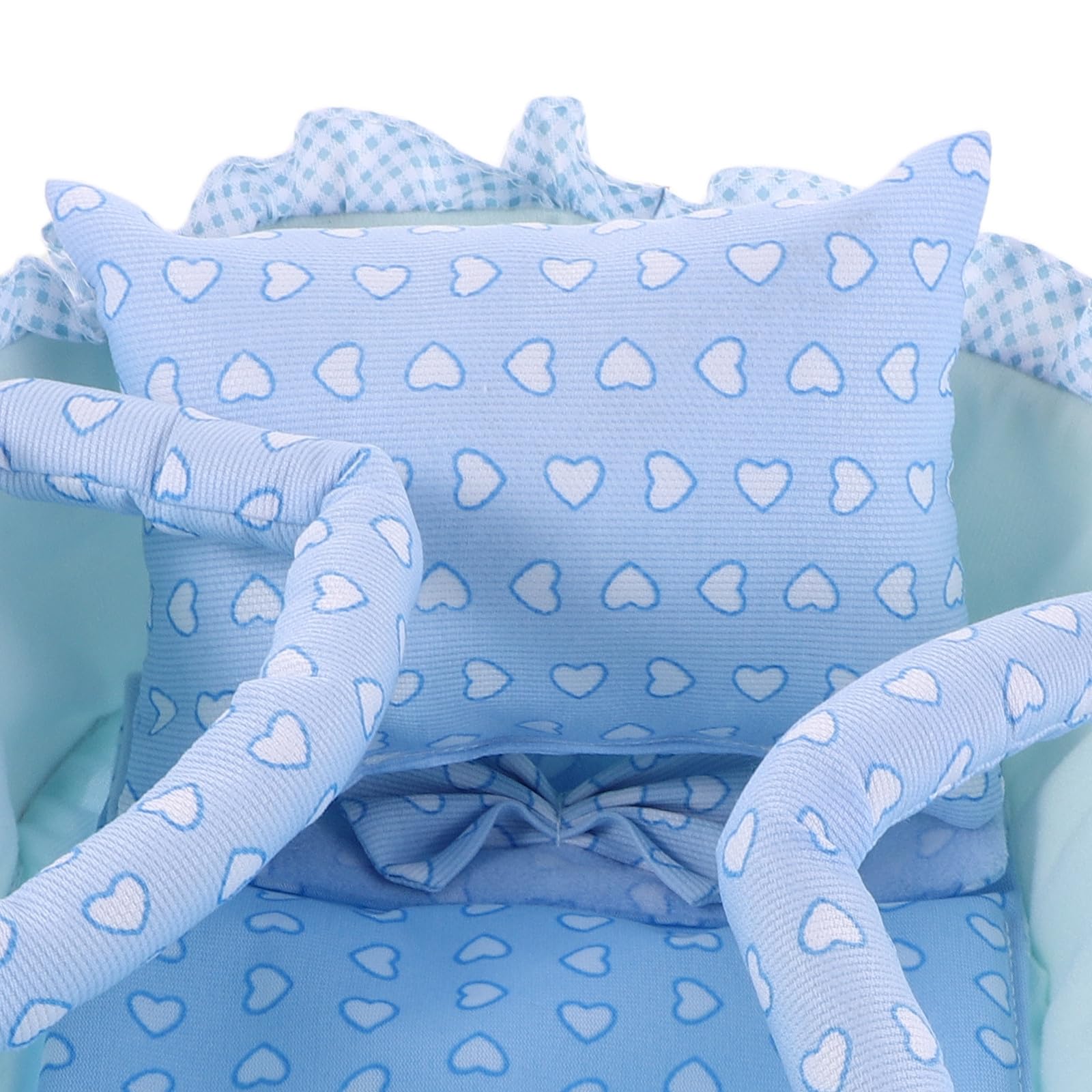 Gatuida Porte-bébé Reborn Berceau pour poupée Reborn - Station de puériculture pour poupées et Peluches de Moins de 35 cm - Joli Panier à Jouets avec poignée