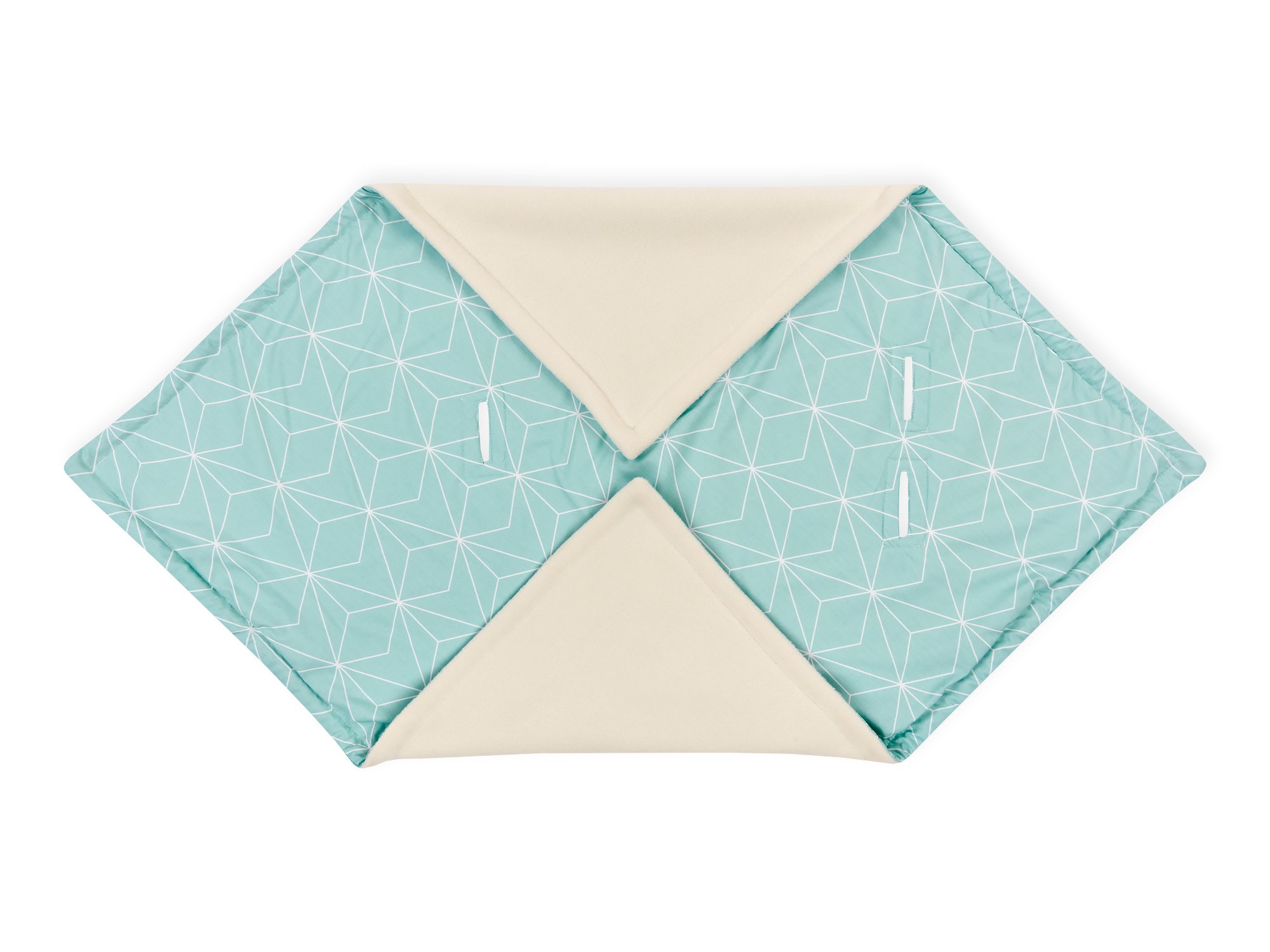 Force Kids Couverture nid d'ange pour coque bébé Fine Diamante blanc sur Menthe