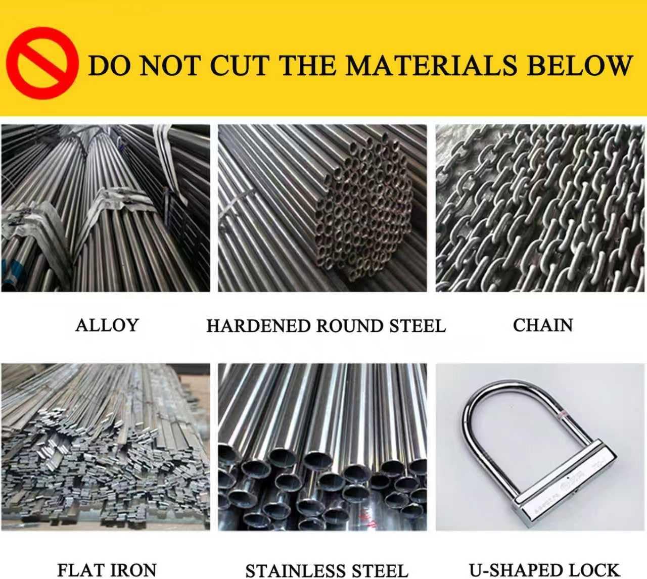 Cr12Mov Rebar Cutter Blade with Screws, 6 blades, including 12 hexagon screws, 12 spring washers and a matching hexagon wrench, HRC 58-60 Hardness，for Model RC-25/28A