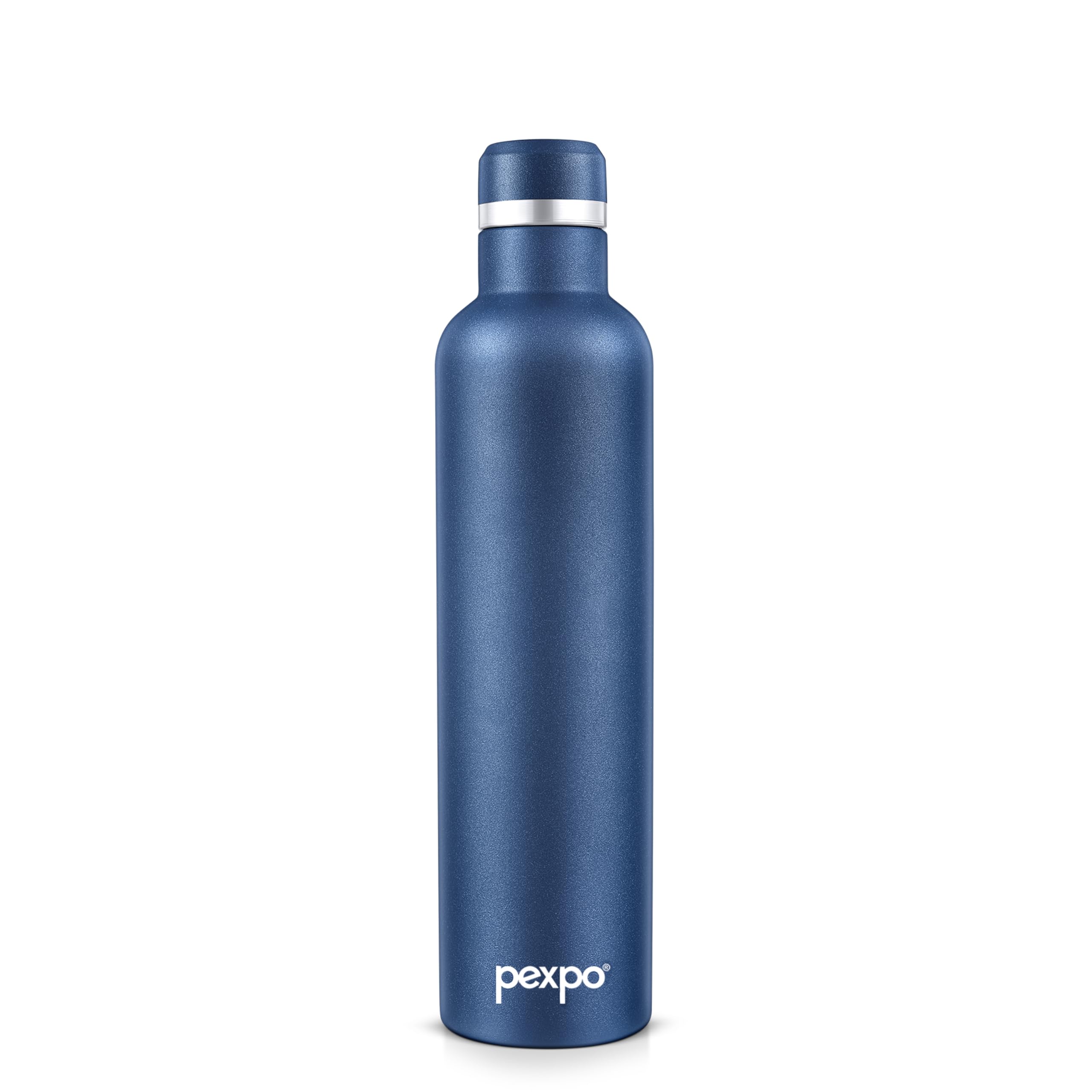 Pexpo Stainless Steel Hot and Cold Vacuum Insulated ISI Certified Flask,750ml, Denim Blue, Set of 1, Oreo | Double Wall Flask | BPA Free | Office | School | Home | Hiking | Gym (B0CC9N5SLV) Amazon Price History, Amazon Price Tracker