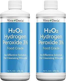 Viva Doria Hydrogen Peroxide 3 Percent, Food Grade, 3% Hydrogen Peroxide Food Grade, 16 Fluid Ounce (2 Pack)