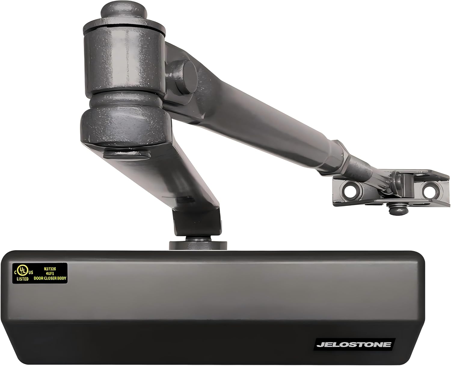 Medium/Heavy Duty, Commercial Door Closer D4000, ANSI Grade 1, UL 3 Hour Fire Rated, ADA Compliant, Adjustable Spring Size 1-6 for Doors (44-330lb, 30-60 in), Indoor/Outdoor (Dark Bronze)