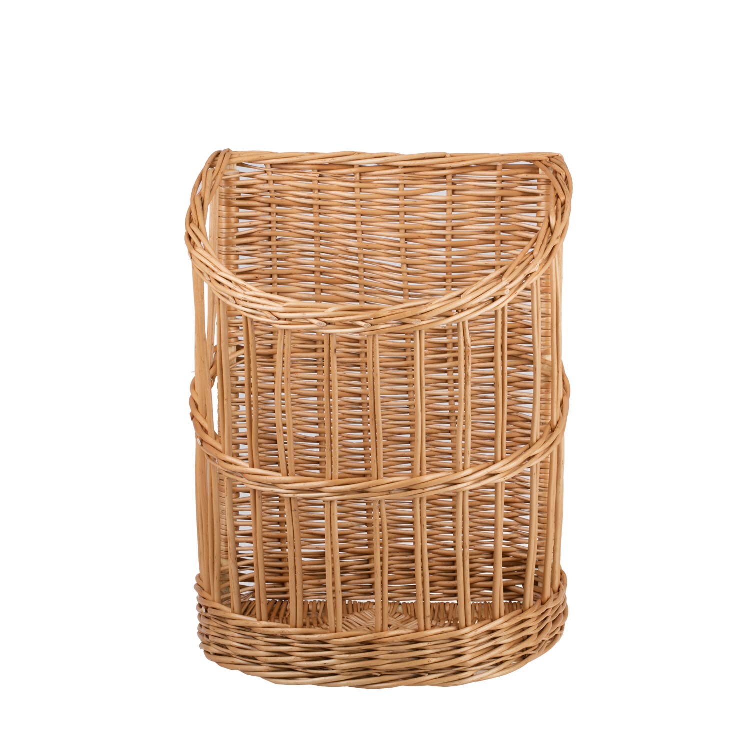 e-wicker24 Présentoir à pain debout, Huche à pain en osier naturel, Corbeille baguette en osier, rangement baguette (naturel)