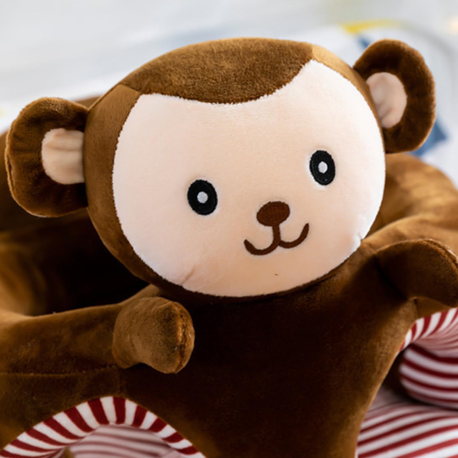 Siège de Soutien Pour Bébé, Support de Siège En Forme D'animal, Support de Sièges de Canapé Animal Anti-chute, Remplaçable Doux Coussin Bebe Assis Canapé pour Filles Et Garçons