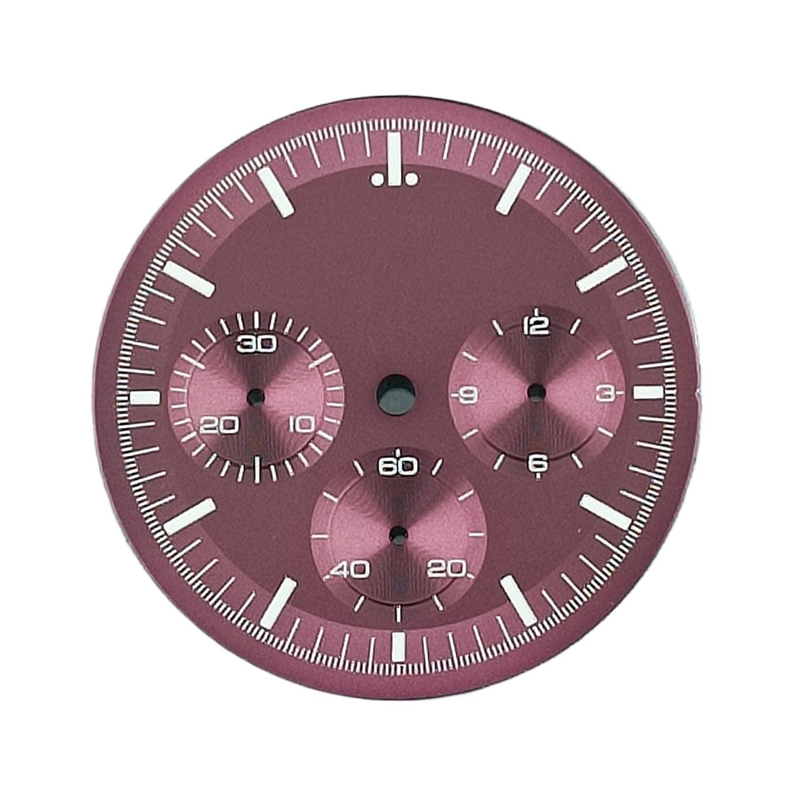 Tarcza Zegarka 32,5 Mm Do Tarczy Zegarka Z Mechanizmem VK63 C3 Zielona Świecąca Tarcza Chronografu