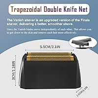 Vista 2 de 2 Pack Shaver Replacement foil Compatible with Wahl 5 Star Series Vanish Shaver 8173-700,Black