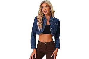 Women's Cropped Jean Jacket