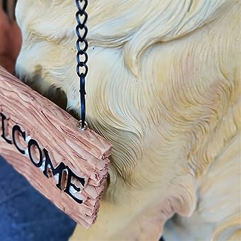 Amazon.com : ZXHStore Golden Retriever Garden Welcome Statue