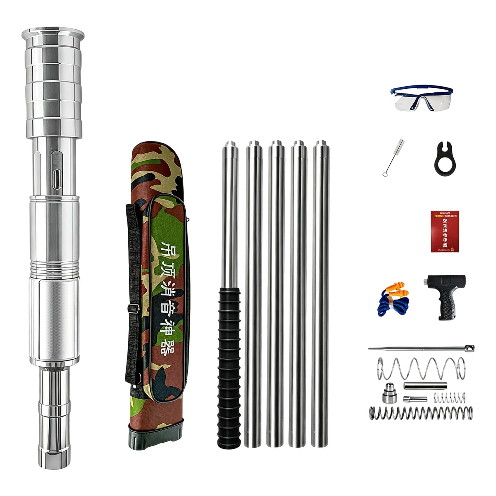 Professional Concrete Fastener with Rotating Head and Noise Reducers for Secure Fastening Unguis