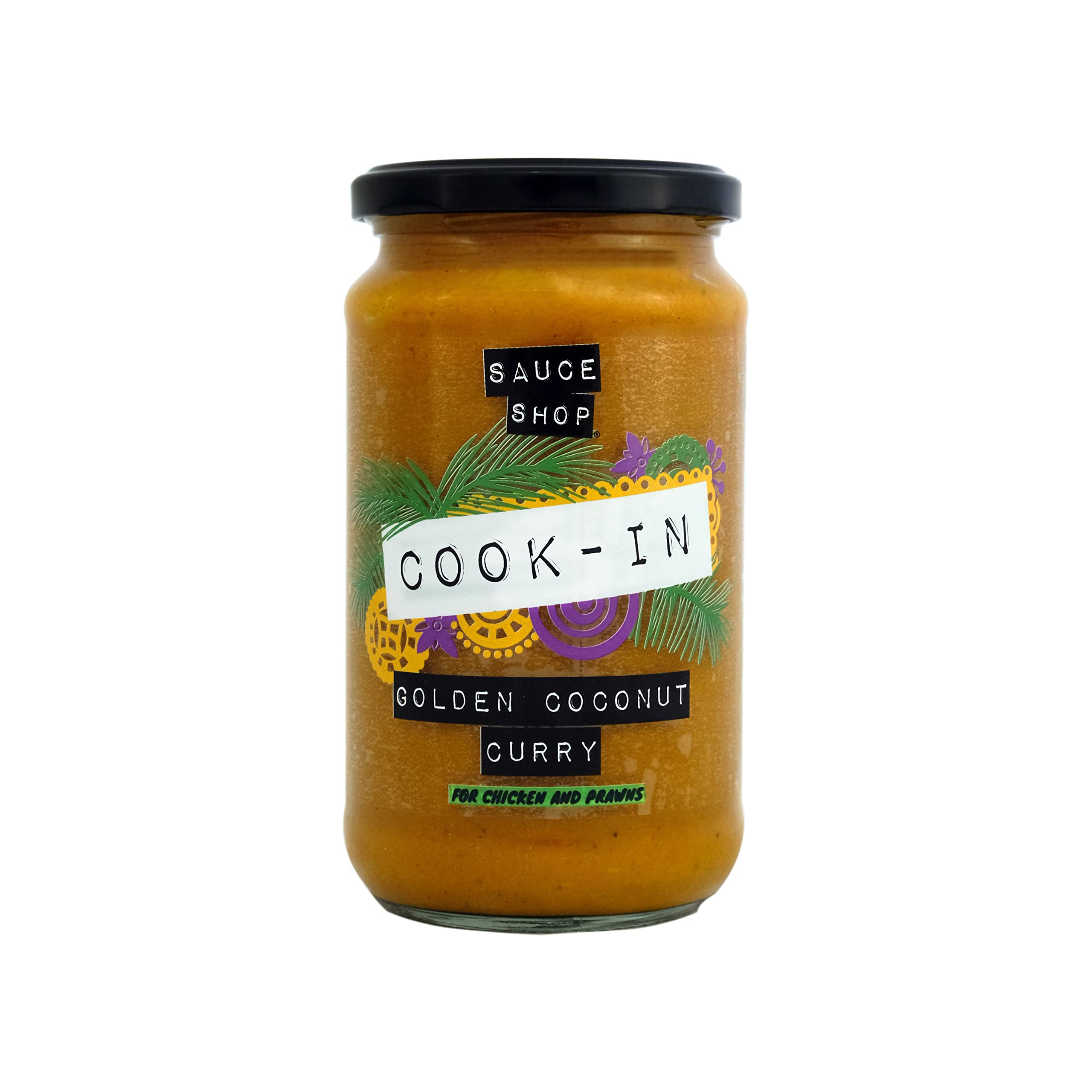 Sauce Shop Golden Coconut Curry Cook-in Sauce | Cooking Sauce | Made in The UK | 435g