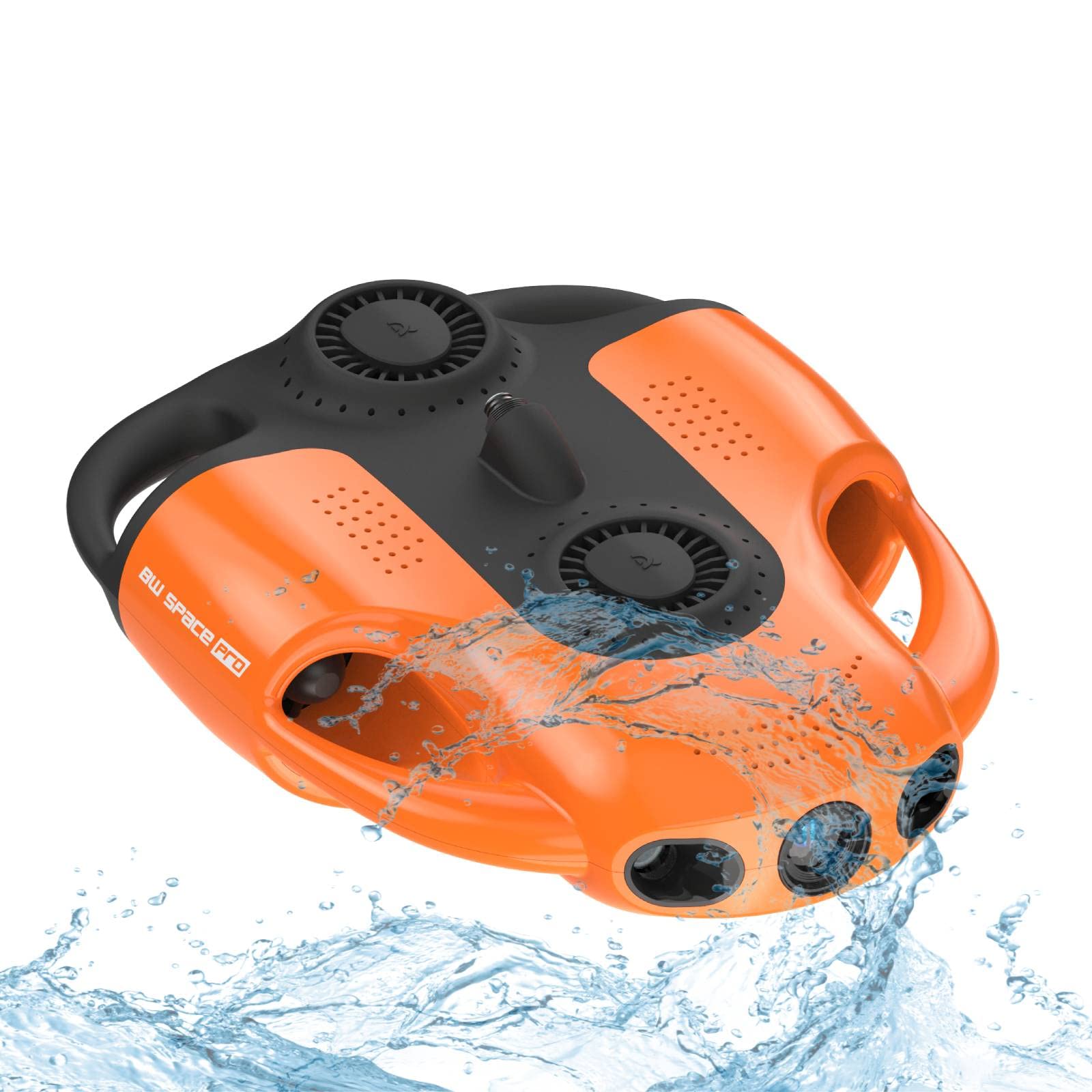 Youcan Robot BW Space Pro Underwater Drone with 4K UHD Camera Remote Control Stable Signal Transmission RC Submarine (Tether of 100M with Orange)