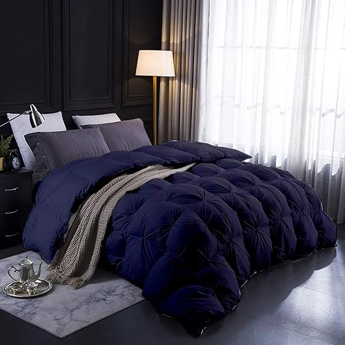 Miniatura 9 de Edredón plisado de 1650 hilos, cálido para invierno, tamaño King Plus (128 x 120), relleno de edredón para todas las estaciones, relleno de micro