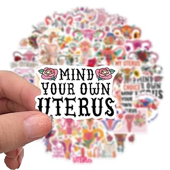 Amazon.co.jp: フェミニスト子宮の花ステッカー - My Mind My