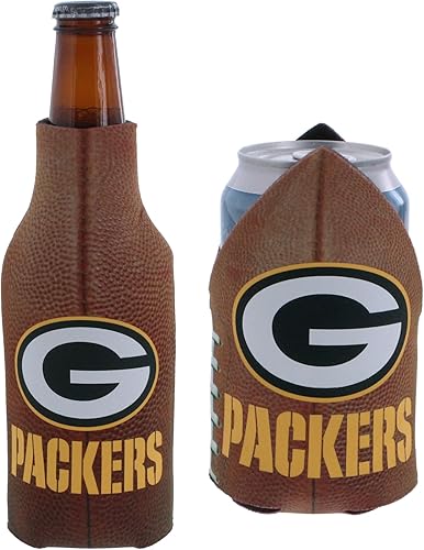 Miniatura 73 de Soporte aislante para latas y botellas de fútbol, hielera Huggie (escudo verde de Nueva York/logotipo (Jets)