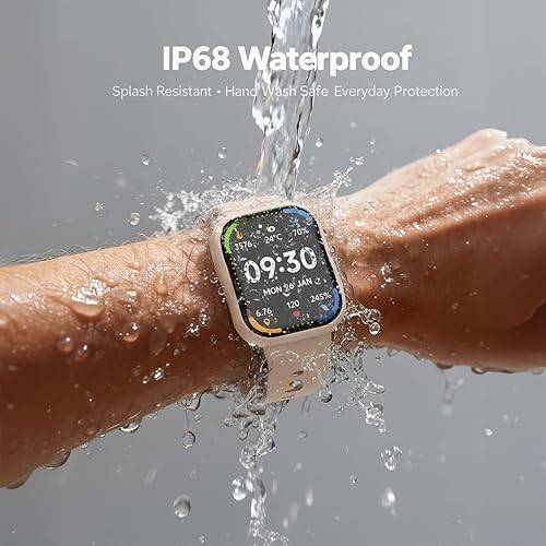 Miniatura 6 de Reloj inteligente rastreador de actividad para mujeres y hombres, HD de 1.83 pulgadas con llamadas Bluetooth, monitor SpO2 de sueño de frecuencia