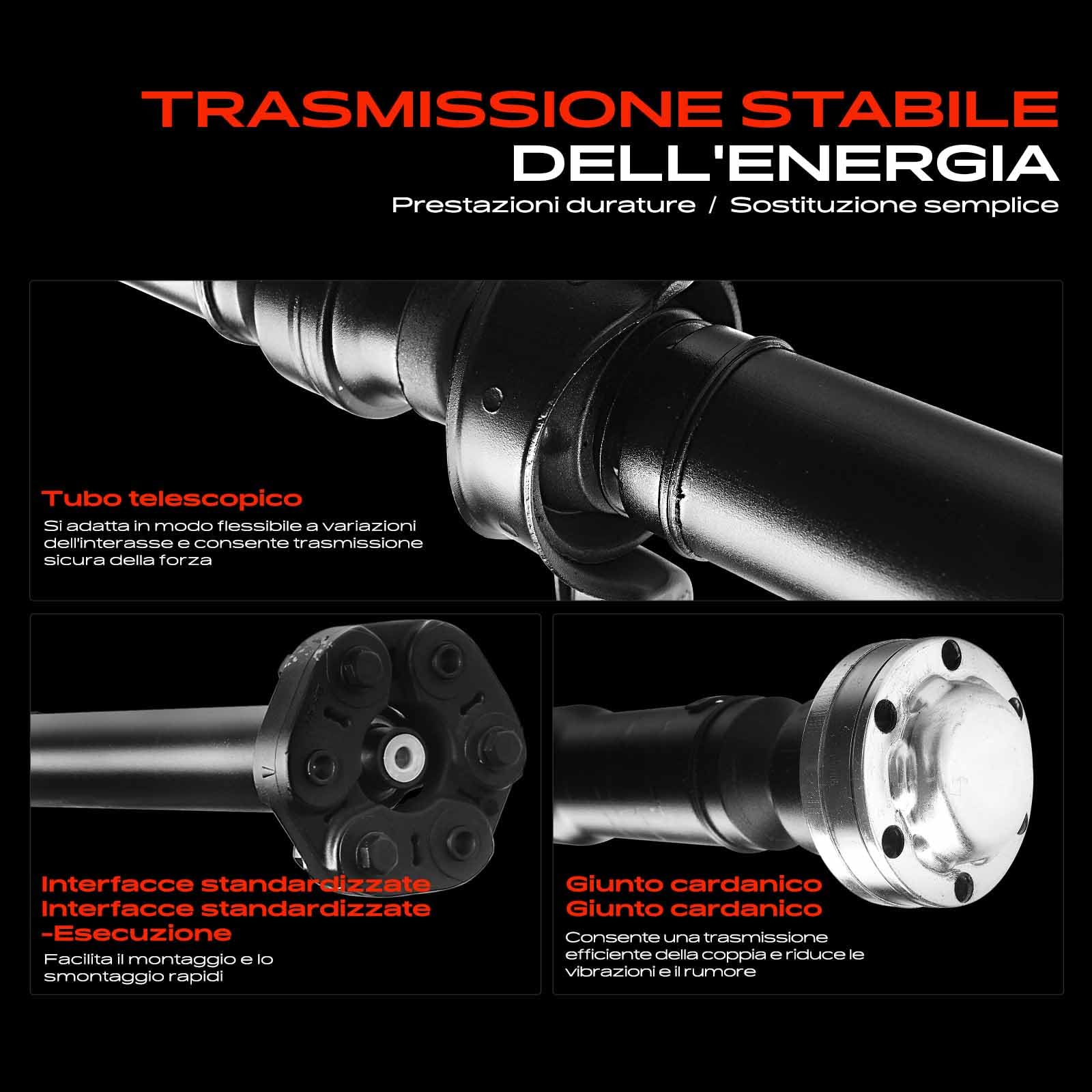 Frankberg Albero cardanico albero di trasmissione 2987 mm assale