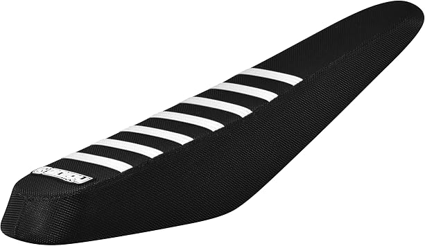 Enjoy Mfg Seat Cover - Compatible with ZOOZ UU750 UU1100 UF1200 E-Bike Black w/Ribs #391 All Black/White Ribs