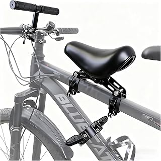 Kindersitz Fahrrad Vorne, Kinderfahrradsitz mit Armlehnen, Fußstützen, Fahrradkindersitz Kindersitz Vorne für Mountainbike, Cityräder, Falträder