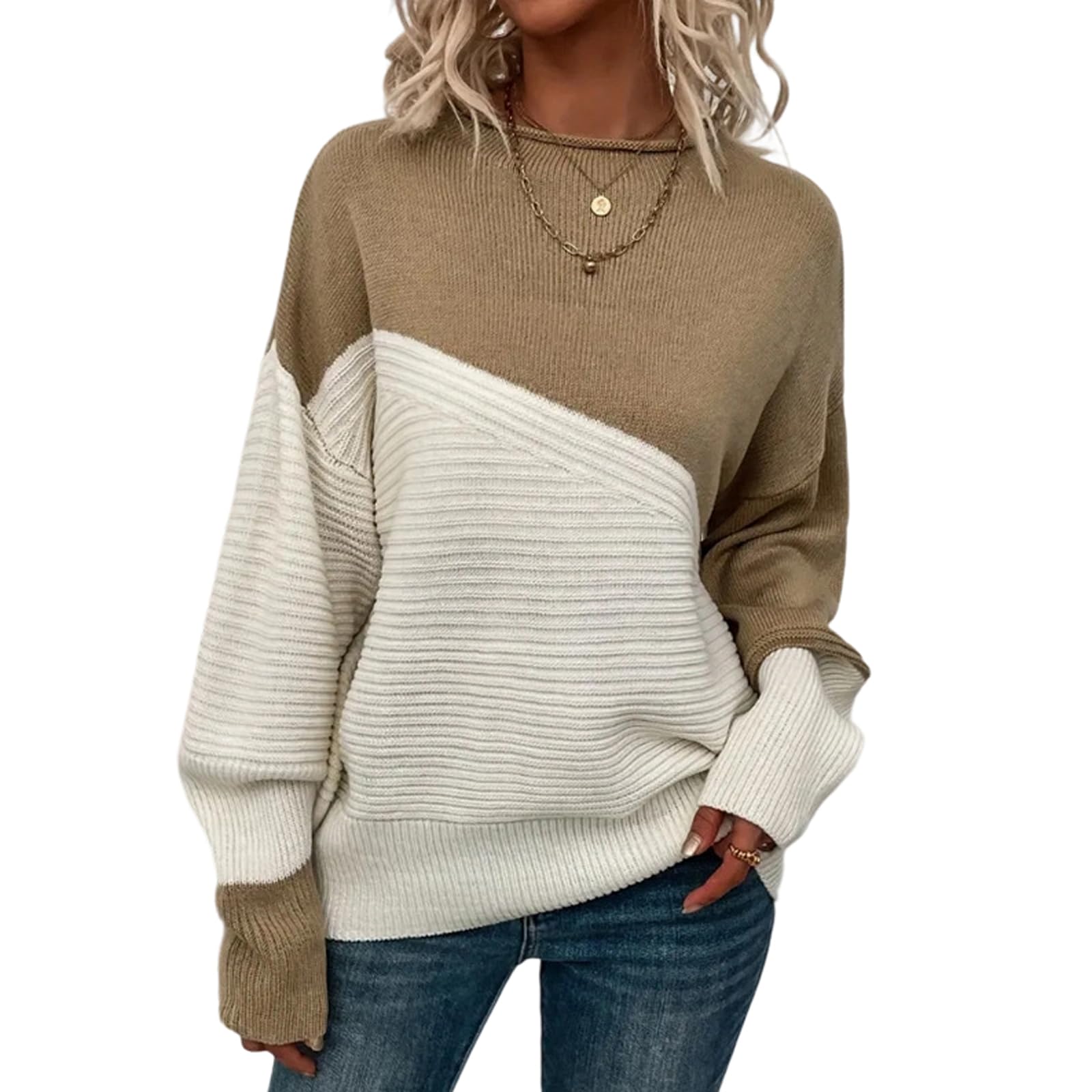 Lightweight Sweaters for Women Cashmere Oversized Long Sleeve Pullover Sweater Crew Neck Jumpers Valentines Day