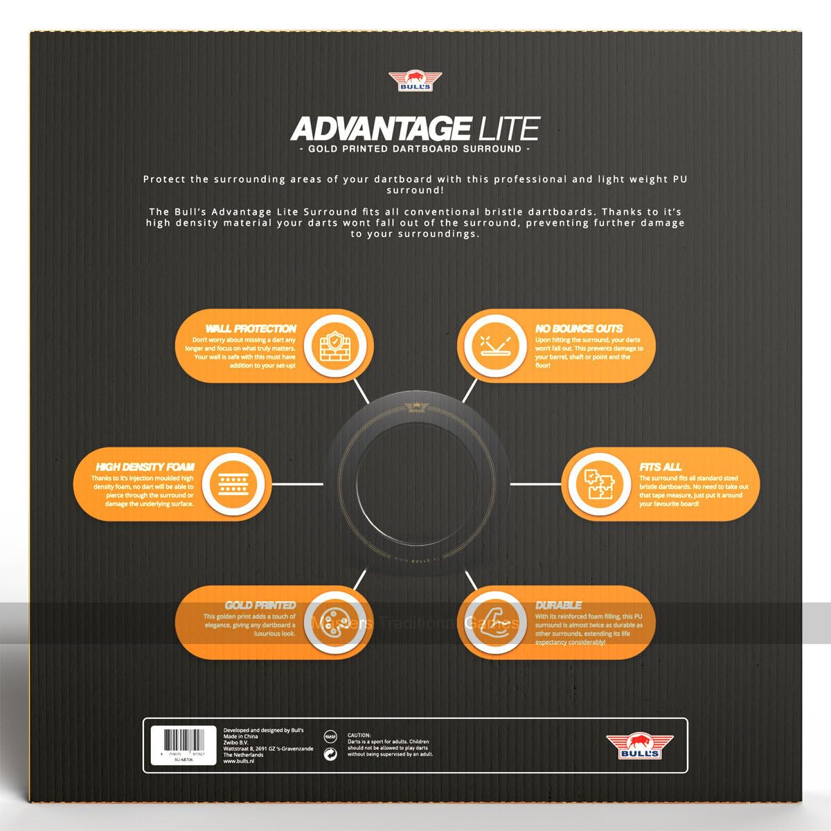 Bull's Advantage Gold Dartboard Surround