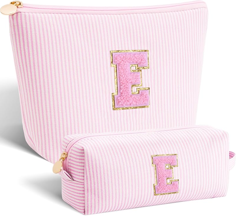 Gifts for Teen Girls Women - Birthday Gifts for 10 11 12 13 14 15 16 17 18 Years Old Girl,Makeup Bag Cosmetic Bag,Teacher Gift Trendy Stuff Toiletry Bag - Pink,E
