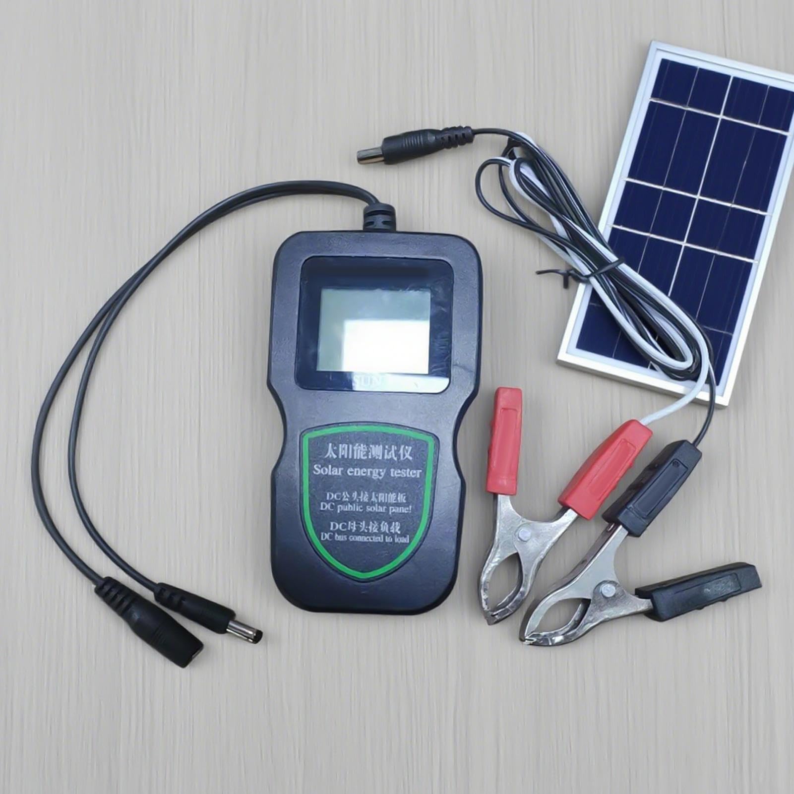 Nóż solarny – precyzyjne pomiary do ogrodu | cyfrowy panel słoneczny 200 W, precyzyjny pomiar na podwórku, przemyśle, motoryzacji, na zewnątrz, w rolnictwie, 15 x 8 x 3,5 cm