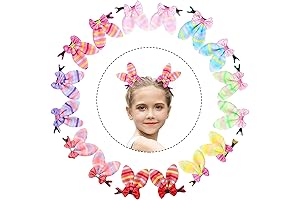 Yve Yvelle 16pcs Bunny Ear Hair Clips