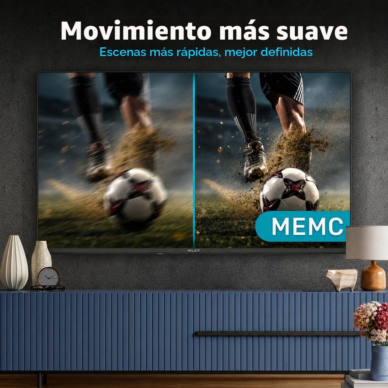 Nilait Prisma 55UD7004ST 55" Smart TV 4K UHD, LED, WebOS, HDR, WiFi, Control por Voz, Televisor 55 Pulgadas Ultra HD