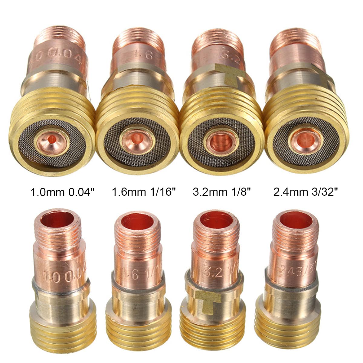 Kit Accessori Torcia Per Saldatura TIG - Coppa Vetro, Lente E Collet Per TIG-17/18/26