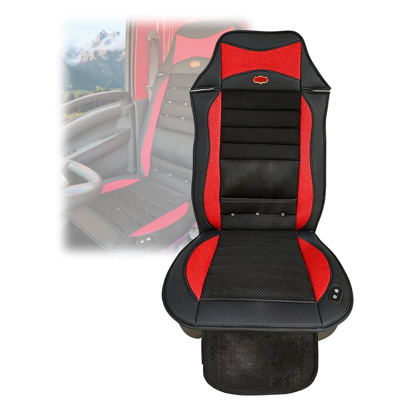 Oxxggkao Multifunctional Driving Seat Pad Combining Advanced Cooling Gentle Ventilation Massage and Cleaning Capabilities Massage Seat Pad