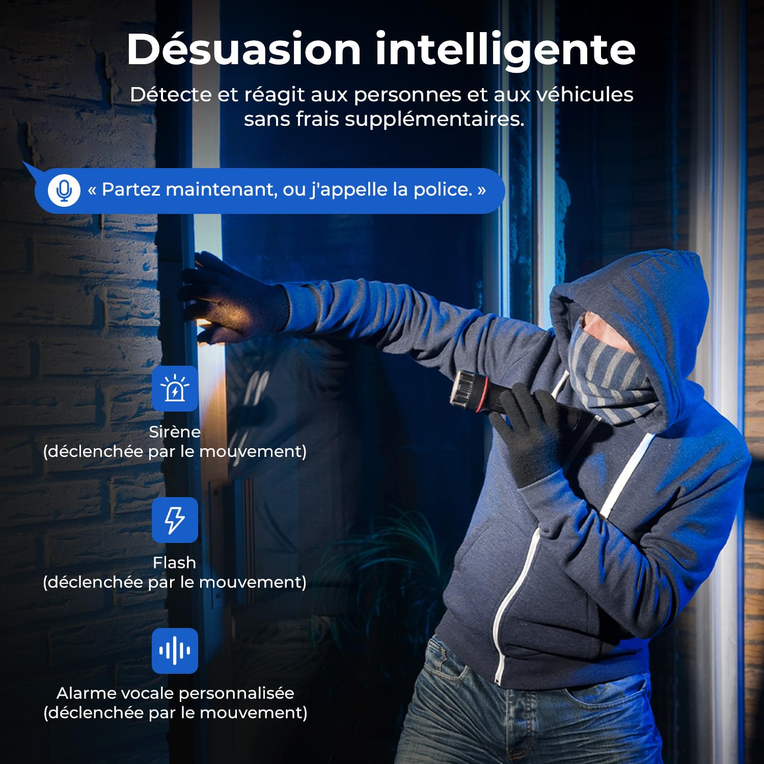 IMILAB 6K (5MP+5MP) Caméra Surveillance Extérieure Filaire, Double Objectif WiFi Camera Exterieur 360° Rotation, Work w/Xiaomi Home App, Vision Nocturne, Audio Bidirectionnel—EC6 Dual 3K+3K