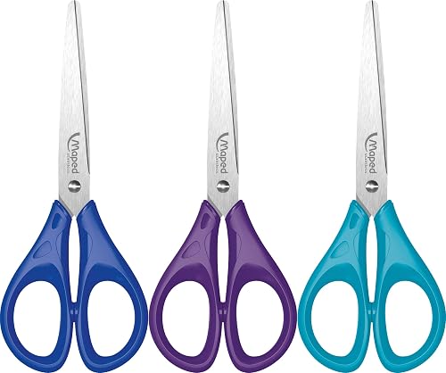 Maped 476110 Essentials School and Craft Scissors 16 cm Pointed Assorted colors