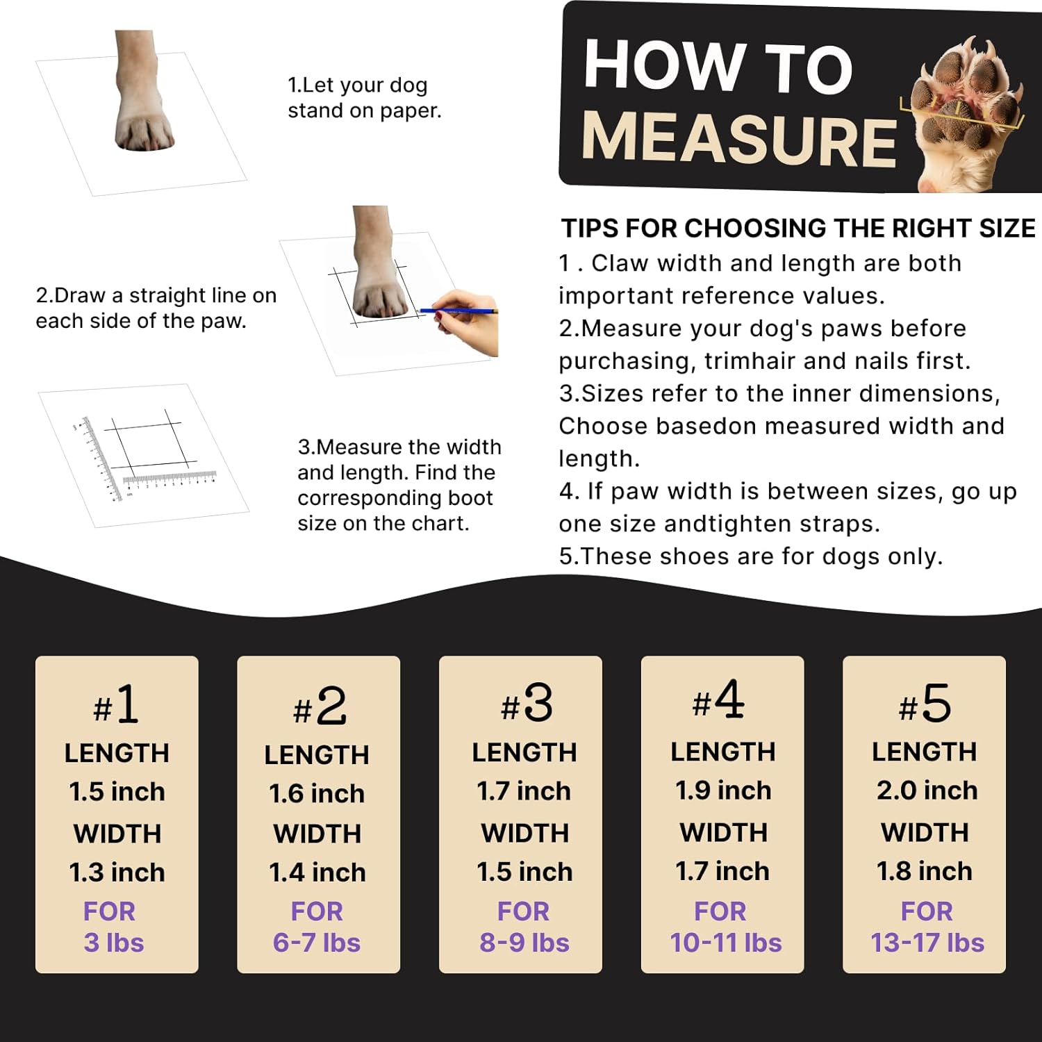 Dog Shoes for Small Dogs, Breathable Puppy Dog Boots & Paw Protectors for Summer Hot Pavement Winter Snow, Dog Booties with Reflective Strips, Anti-Slip Sole for Hardwood Floors (Beige-Size3)