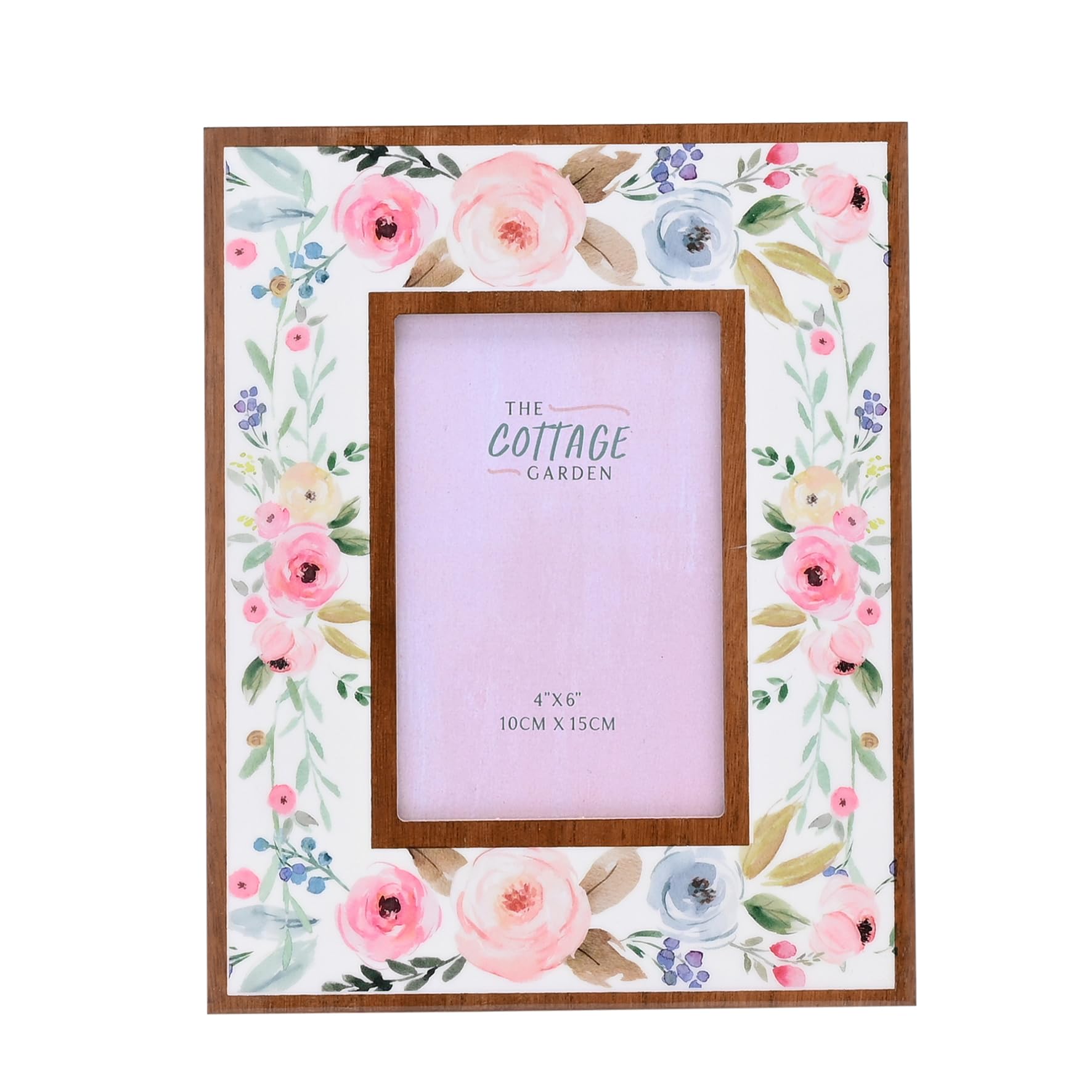 Widdop and Co The Cottage Garden - Layered Floral Photo Frame - 4″ x 6″