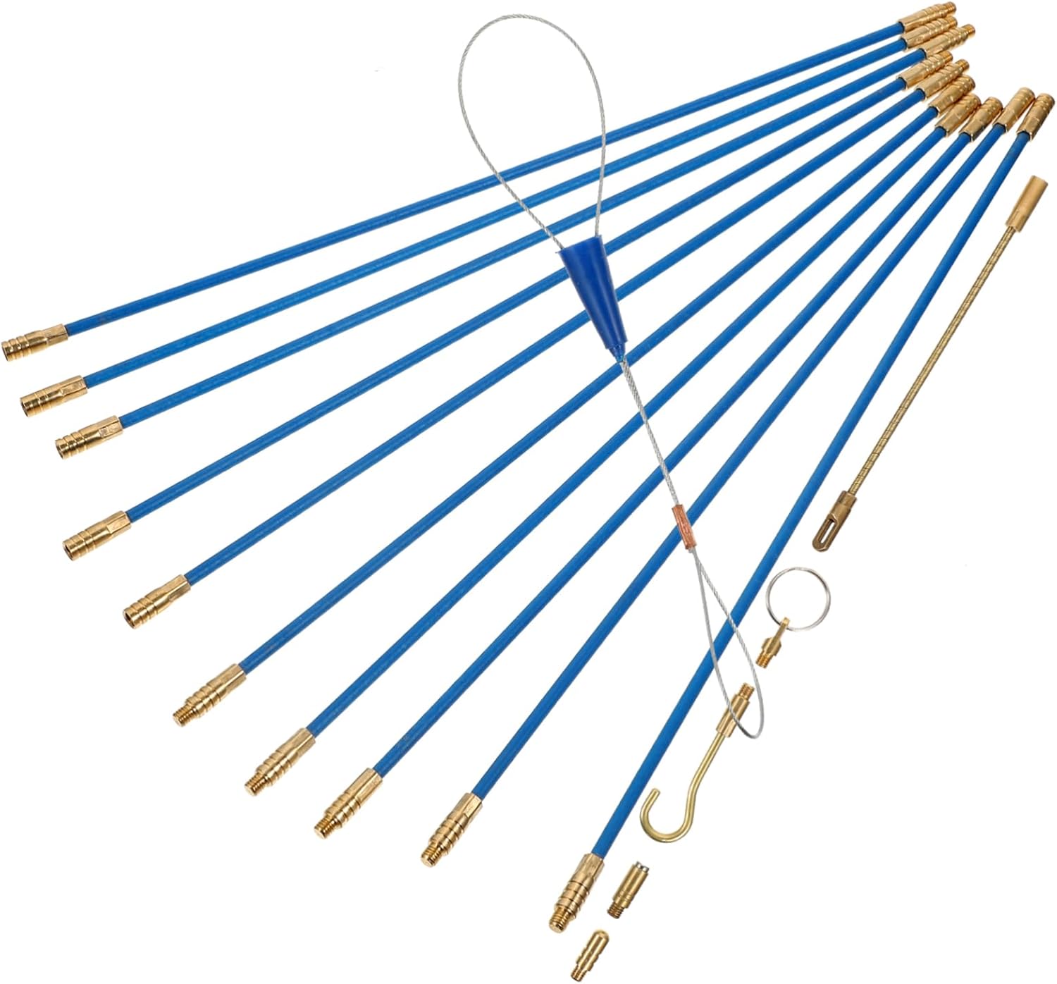 DOITOOL Sets Electrical Wire Fishing Kit Coaxial Cable Puller Fish Tape Pull Push Set