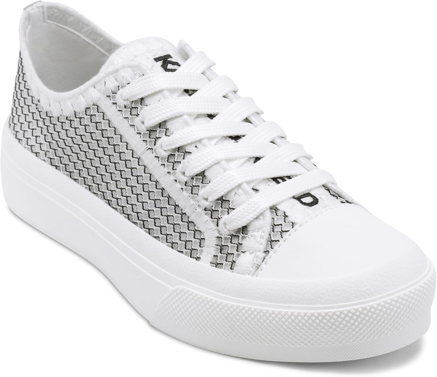 Karl Lagerfeld Womens Giddeon Lace Up Sneaker