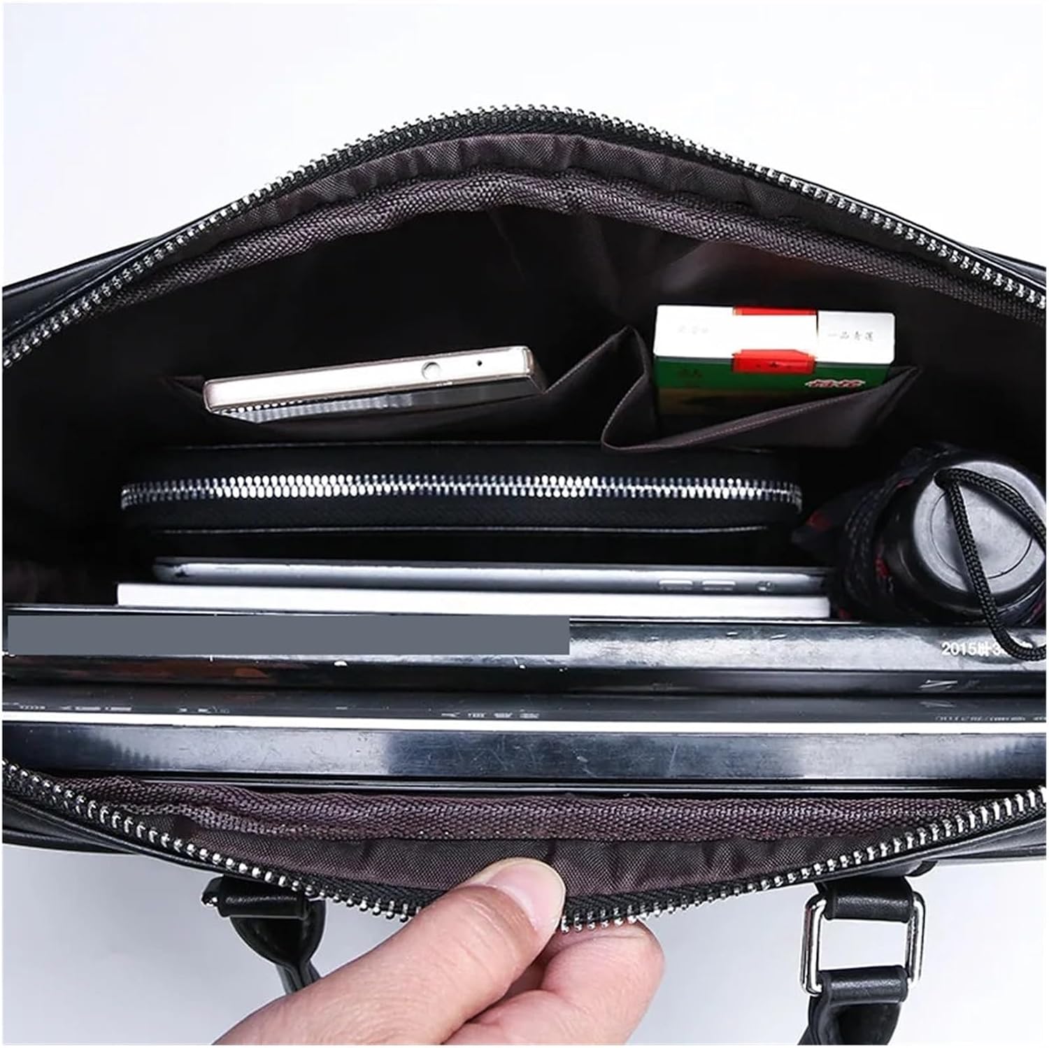 Compatible For Leather Business Briefcase Male Shoulder Bag Messenger Handbag Laptop Computer Designer