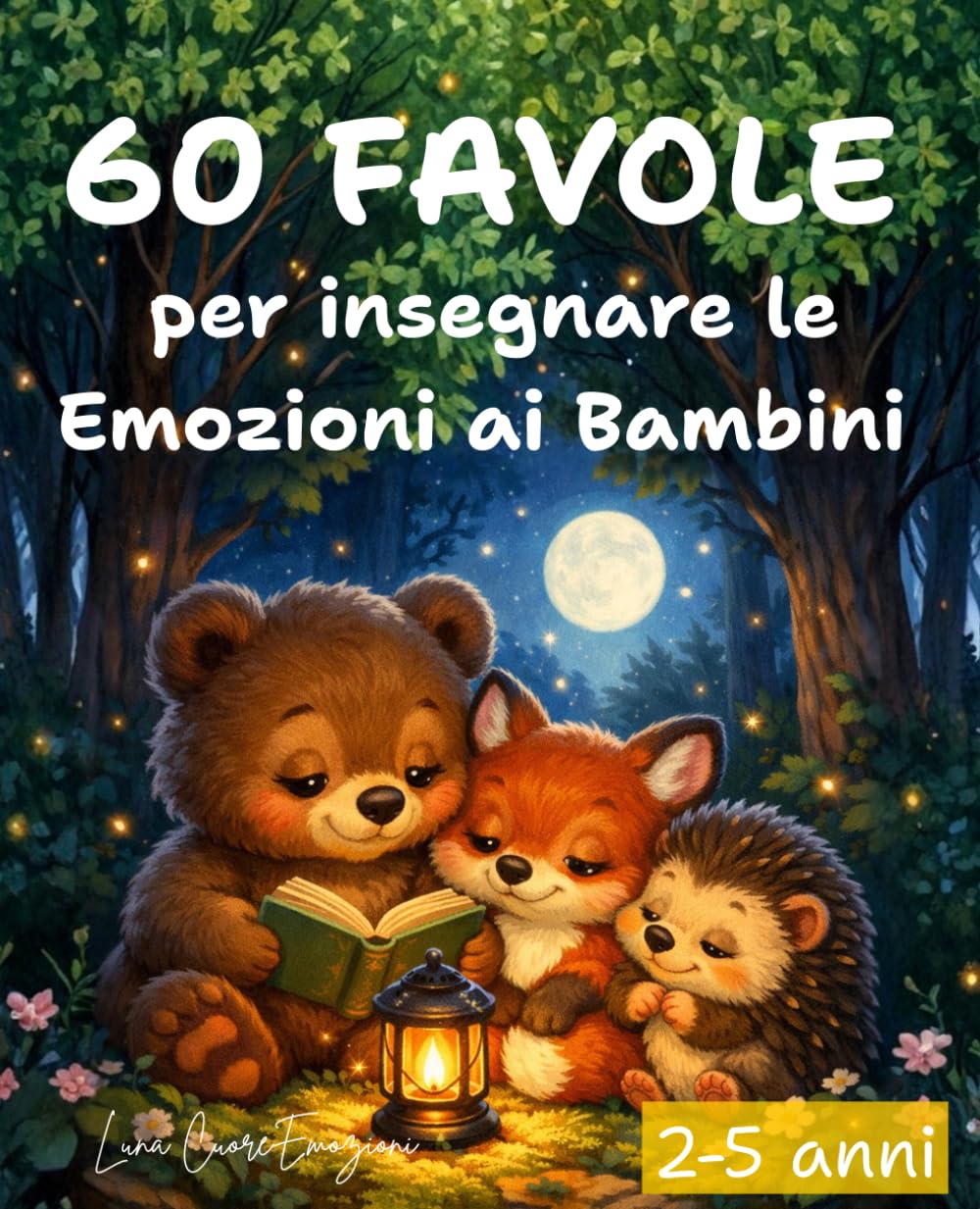 60 FAVOLE per insegnare le emozioni: Storie brevi illustrate con morale, domande e attività per 2–5 anni, per sviluppare intelligenza emotiva, autostima e gentilezza