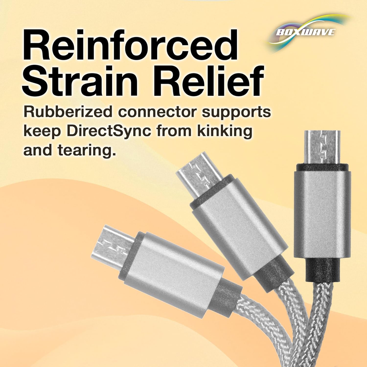 Reinforced strain relief on the DuraCable connectors
