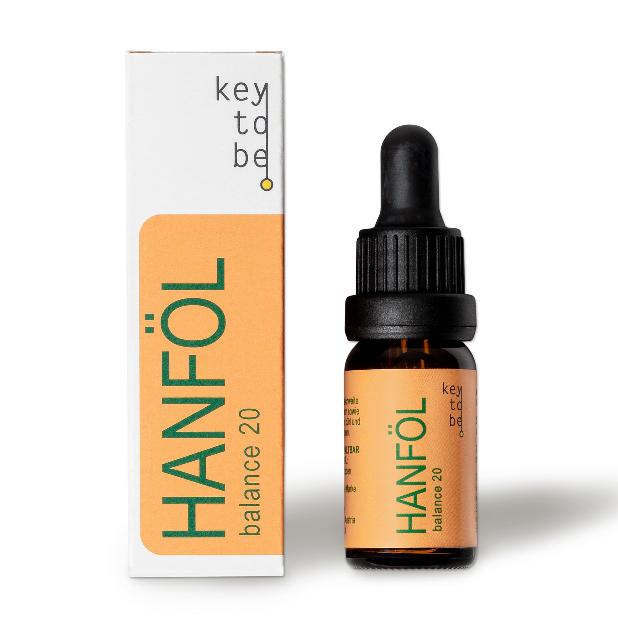 KeyToBe - Hanföl Balance20 - Hanfsamenöl Tropfen - vegan