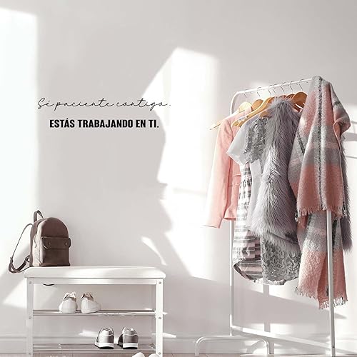 Miniatura 3 de Calcomanía de vinilo para pared, Sé Paciente Contigo Estás Trabajando En Ti/Be Patient with You Are Working On You, 6 x 26.5 pulgadas, calcomanía de