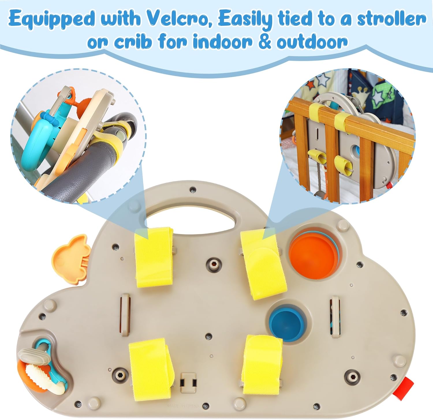 Caterbe Steering Wheel for Toddlers Toys, Baby Montessori Toy for Educational Gift