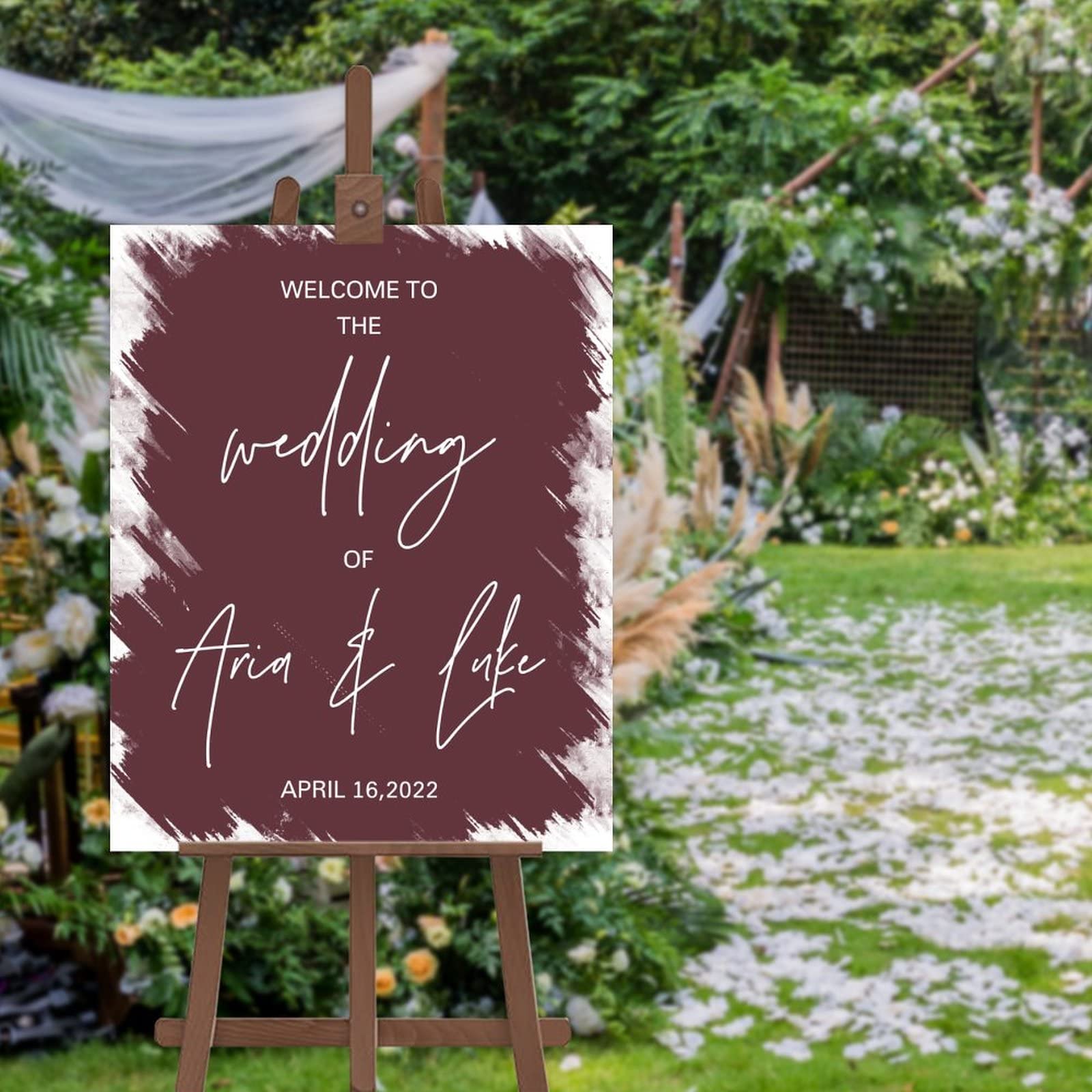 Panneau bienvenue mariage personnalisé pour immortaliser votre date