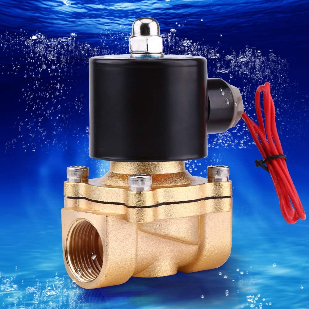 Elettrovalvola - NC Elettrovalvola 220V AC 3/4" NC elettrico Elettrovalvola zinco Corpo in lega for Acqua Olio Aria Gas