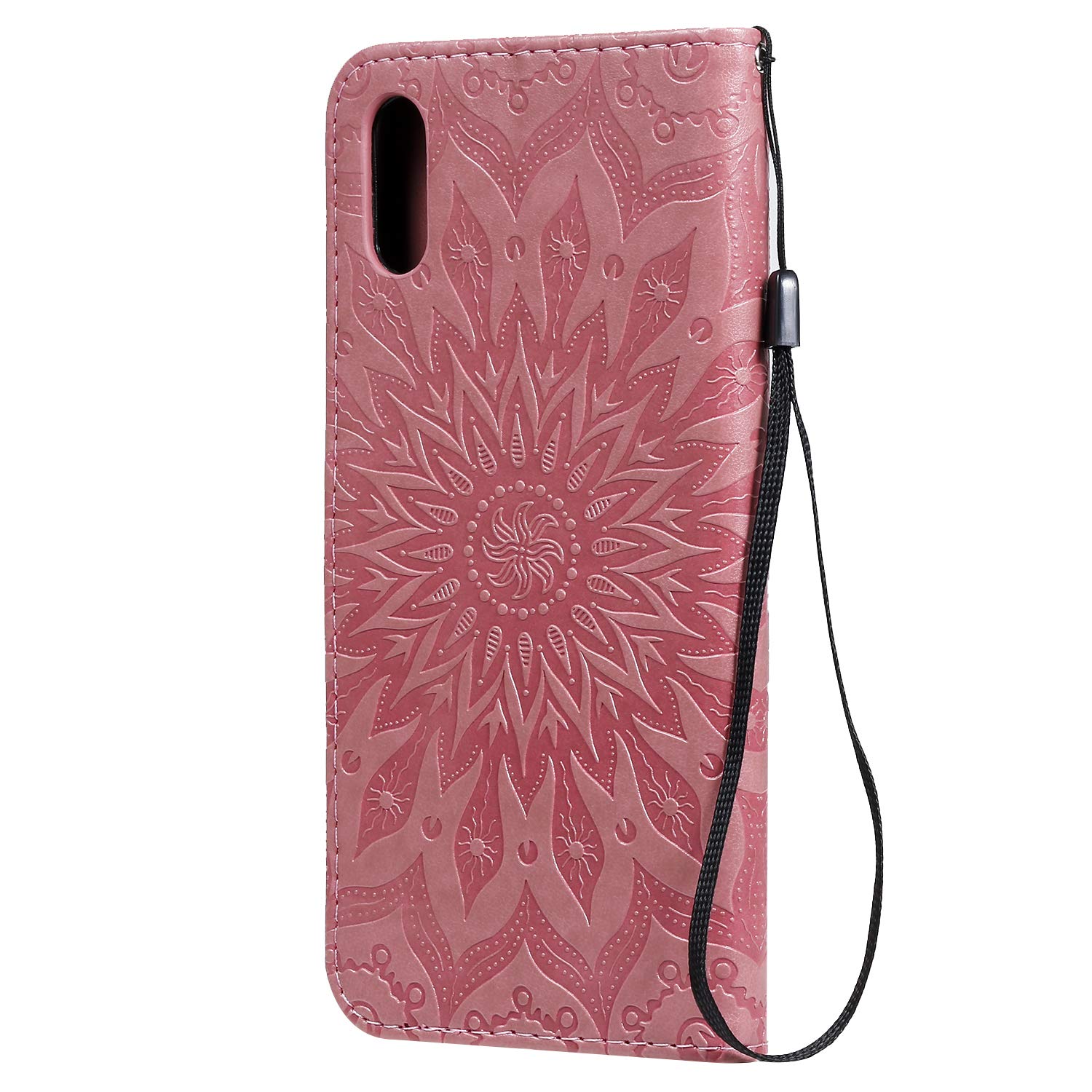 Custodia A Portafoglio Per Xiaomi Redmi 9A Con Motivo Mandala – Flip In Pelle PU, Supporto E Slot Per Carte