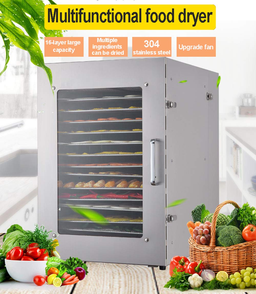 Essiccatore per Frutta Commerciale, Essiccatore per Alimenti, Mango, Verdura, Cibo, Fagioli, Medicinali, Macchina per Frutta Secca per Tè alla Frutta,110v