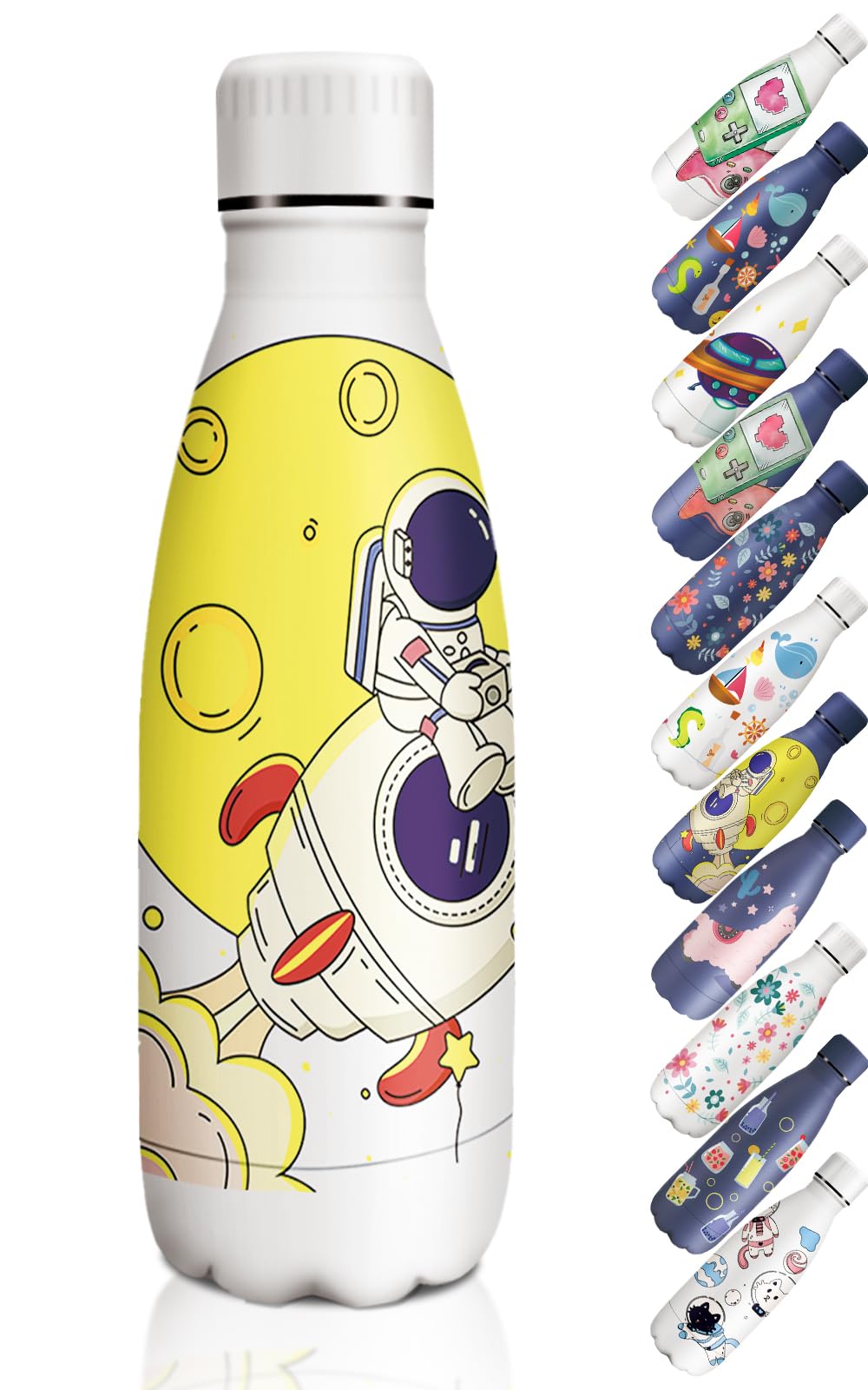 HoneyHolly Insulated Water Bottle – 350 ml – BPA-Free Stainless Steel Water Bottle, Leak-Proof, Reusable, Insulated Bottle, Powder Coating Process, Metal Water Bottle for Running, School, Office,