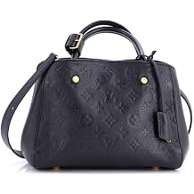 Pre-Loved Montaigne Handbag Monogram Empreinte Leather BB, Black
